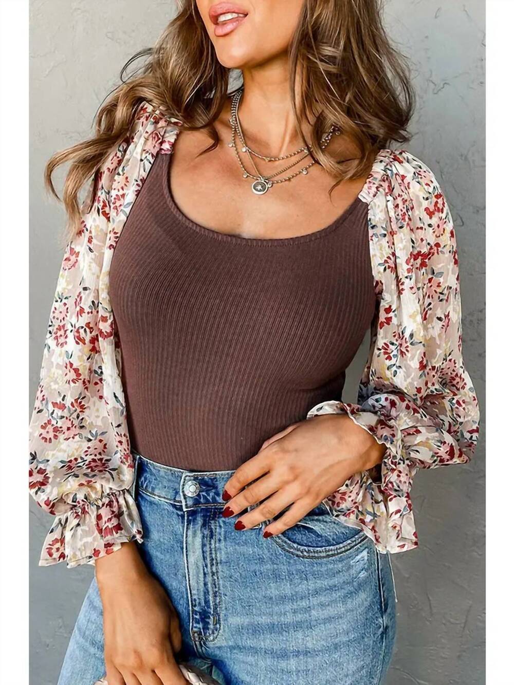 NEW EE:SOME show your curves bodysuit in mocha
